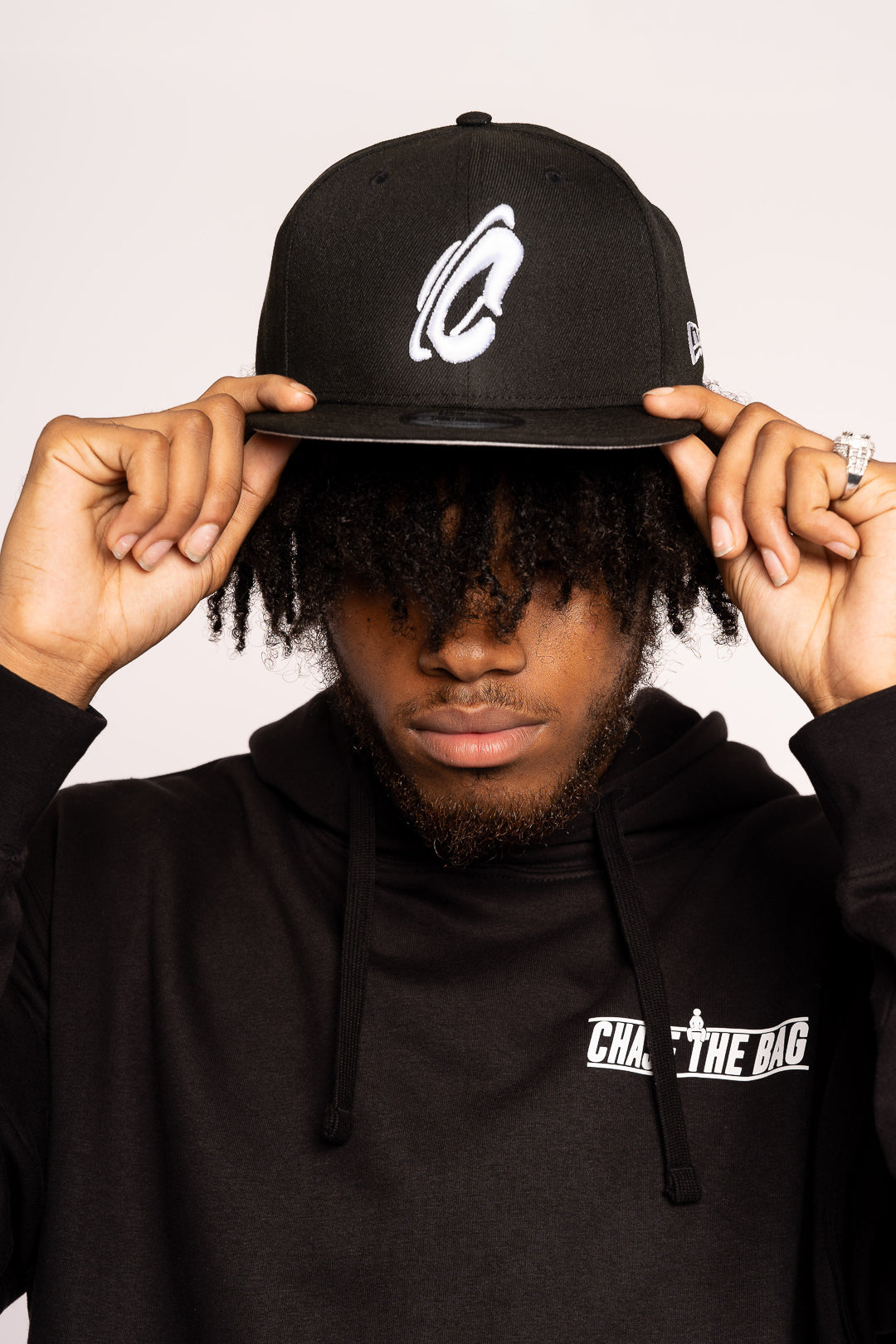 C WHITE LOGO SNAPBACK