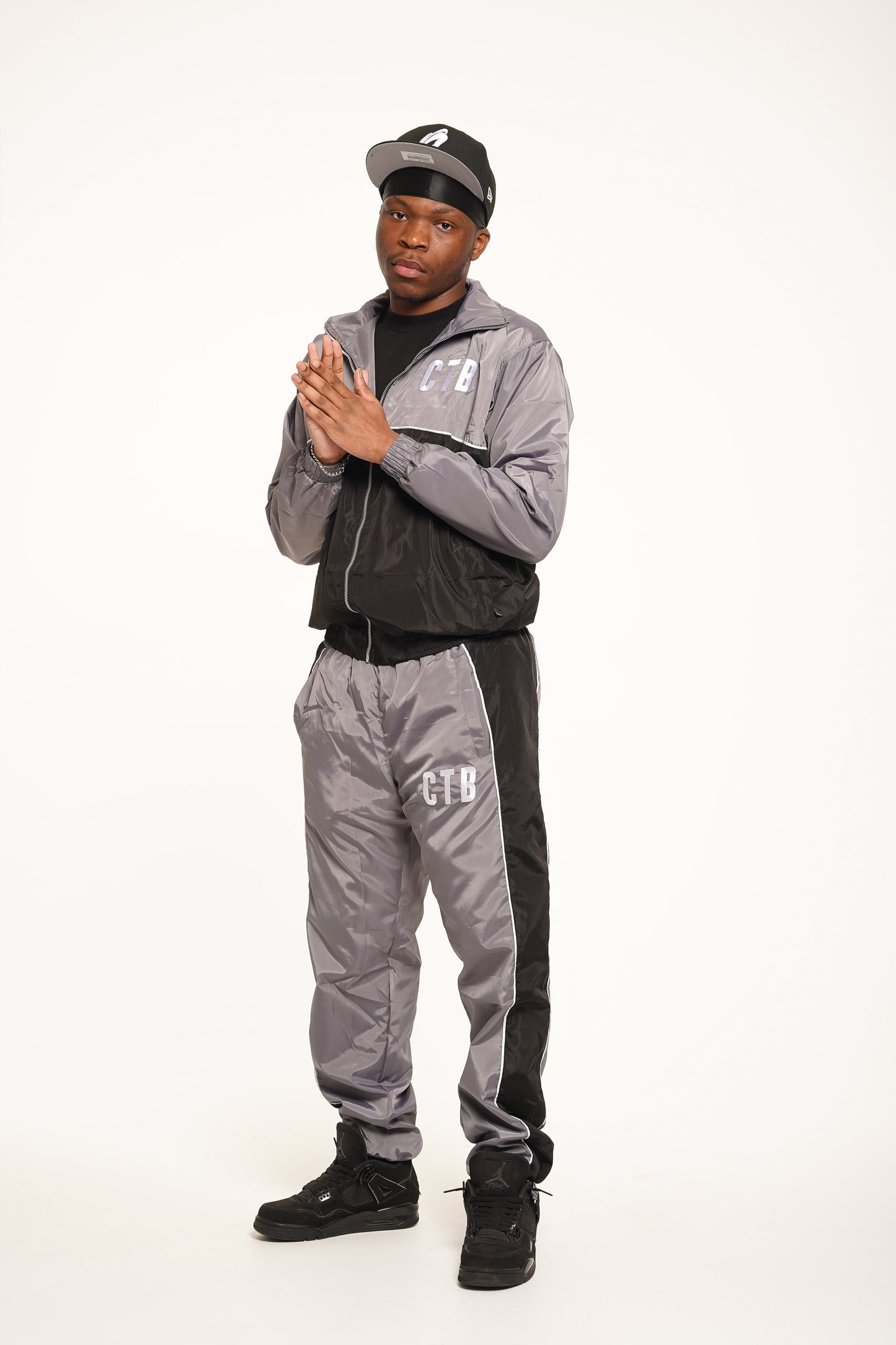 Monochrome Nylon Tracksuit
