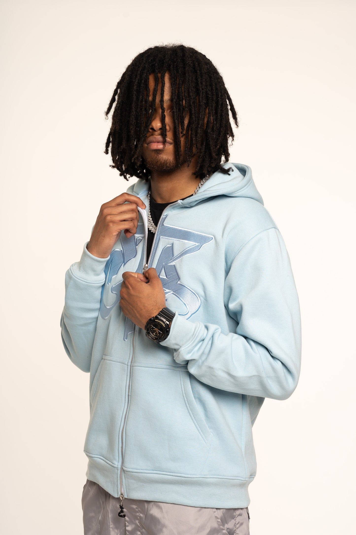 Blue CTB Logo Zip Hoodie