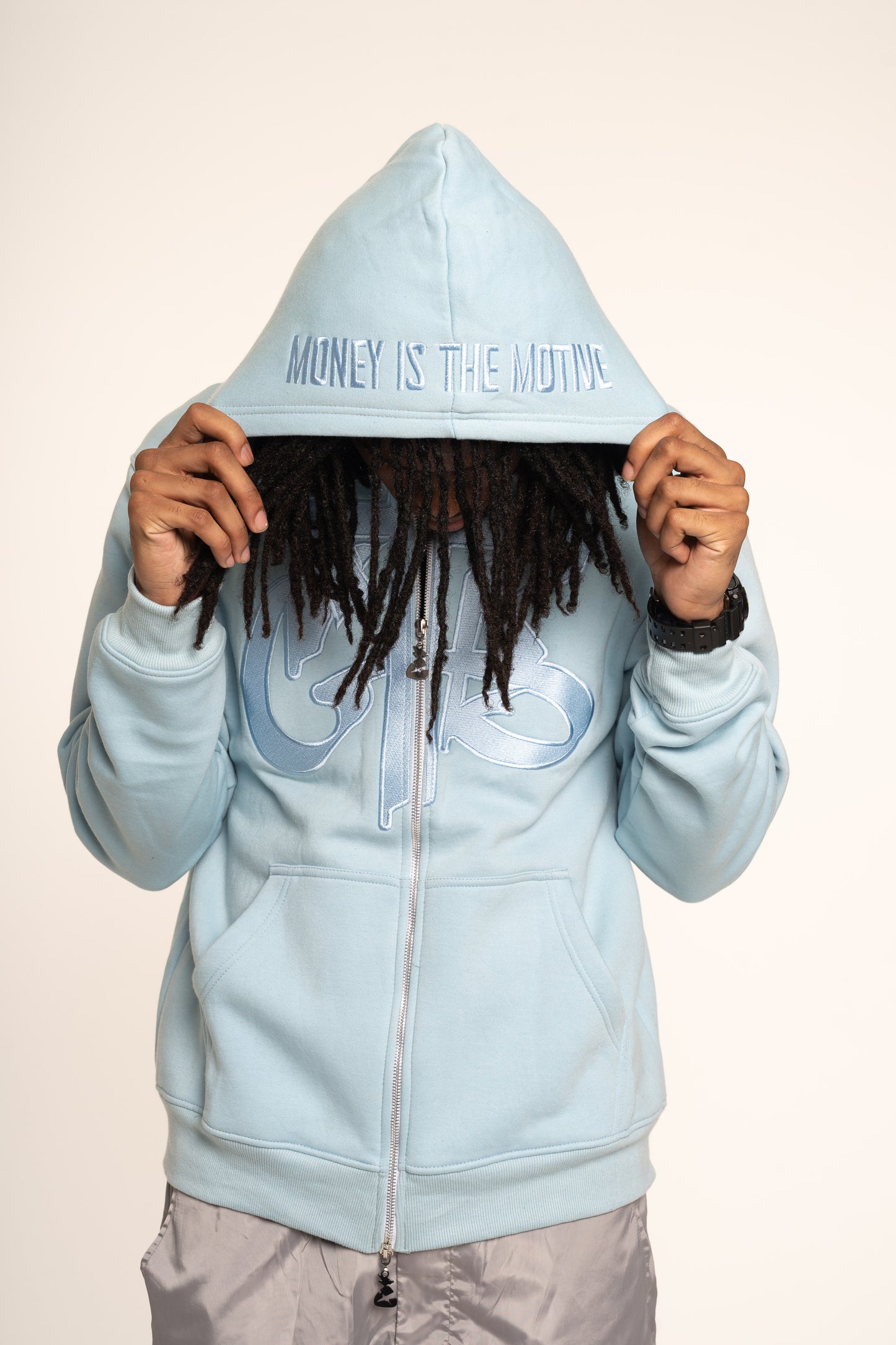 Blue CTB Logo Zip Hoodie