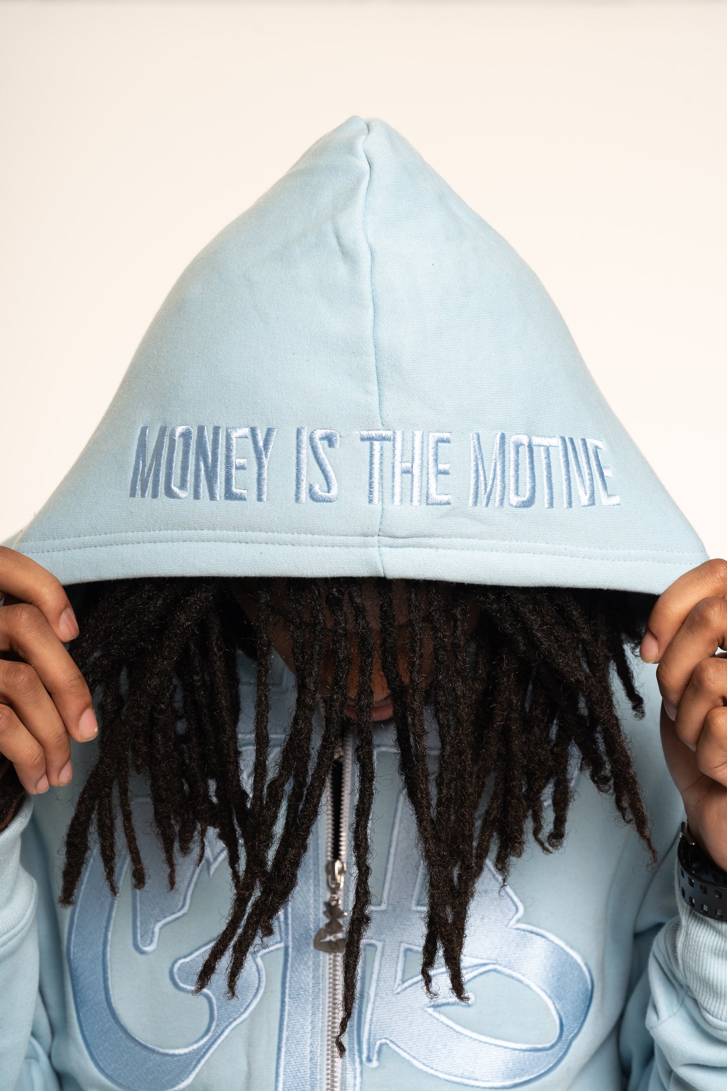 Blue CTB Logo Zip Hoodie