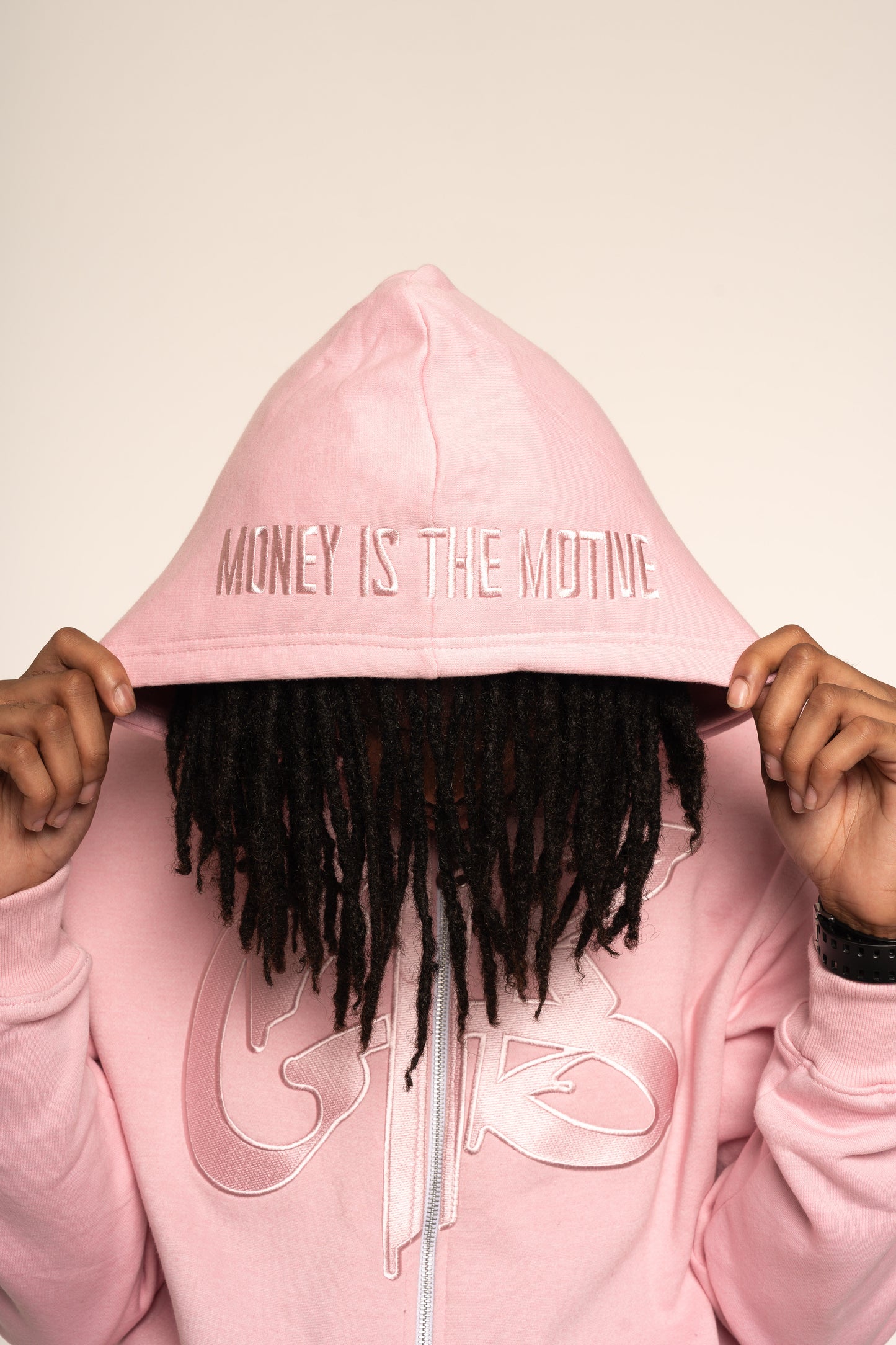 Pink CTB Logo Zip Hoodie