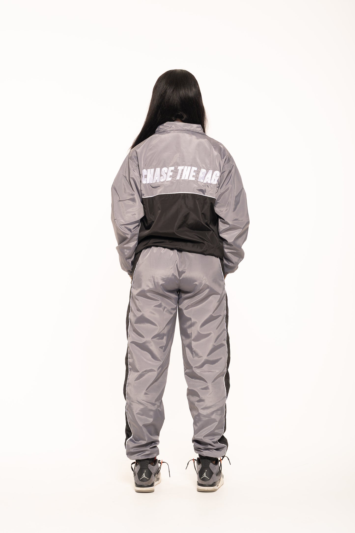 Monochrome Nylon Tracksuit