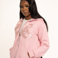 Pink CTB Logo Zip Hoodie