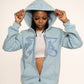 Blue CTB Logo Zip Hoodie